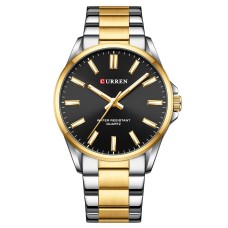 Curren 9090 Silver-Gold-Black