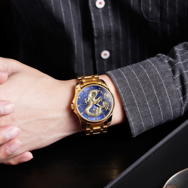 Годинник наручний Skmei 9193GDBU Gold-Blue