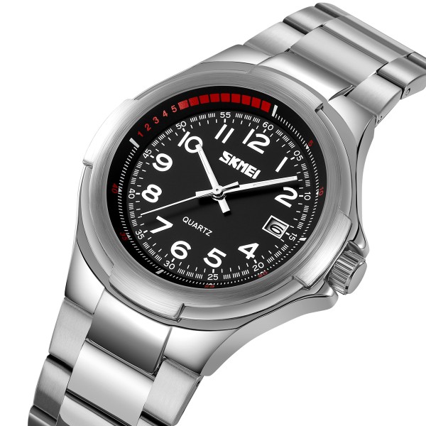 Годинник наручний Skmei 9320SIBK Silver-Black