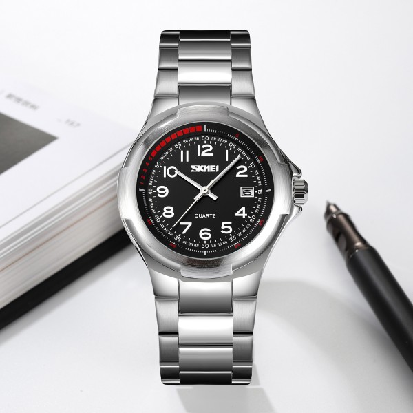 Годинник наручний Skmei 9320SIBK Silver-Black