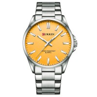 Годинник наручний Curren 9090 Silver-Orange