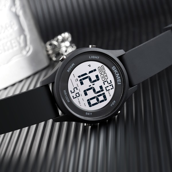 Годинник наручний Skmei 1758BKBKWT Black Black White