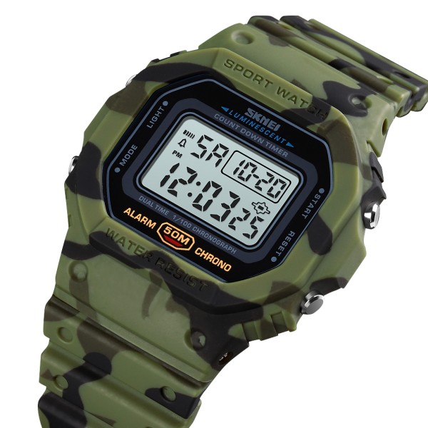 Годинник наручний Skmei 1628CMGN Camo Green
