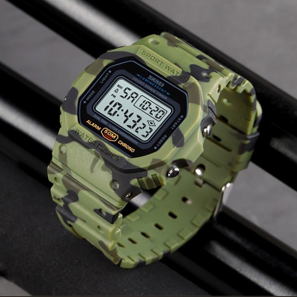 Годинник наручний Skmei 1628CMGN Camo Green