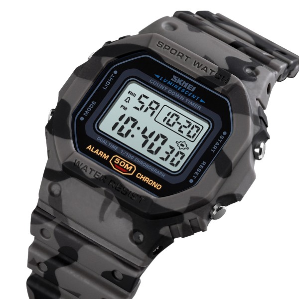 Годинник наручний Skmei 1628CMGY Camo gray