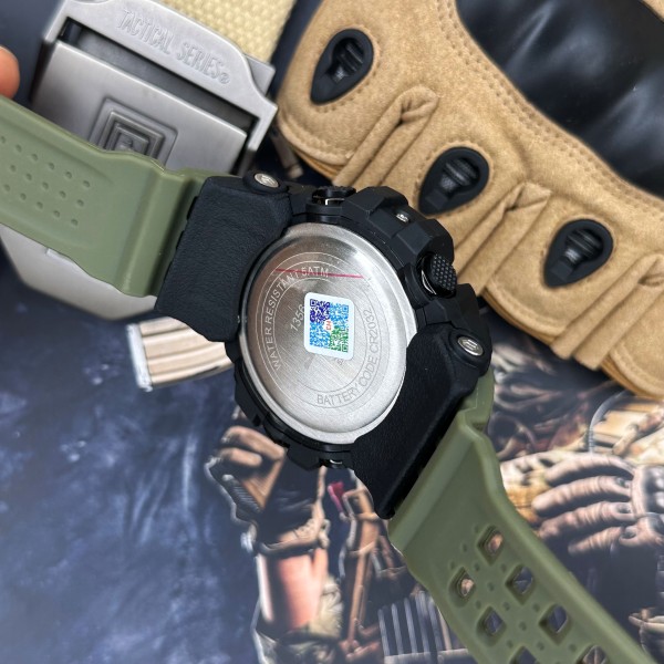 Годинник наручний Skmei 1356AG Army Green + Compass
