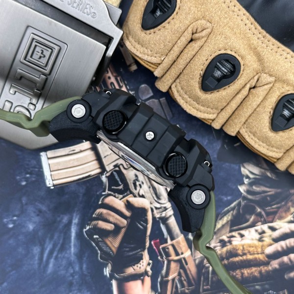 Годинник наручний Skmei 1356AG Army Green + Compass