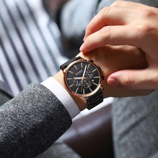 Curren 8435 Gold-Black