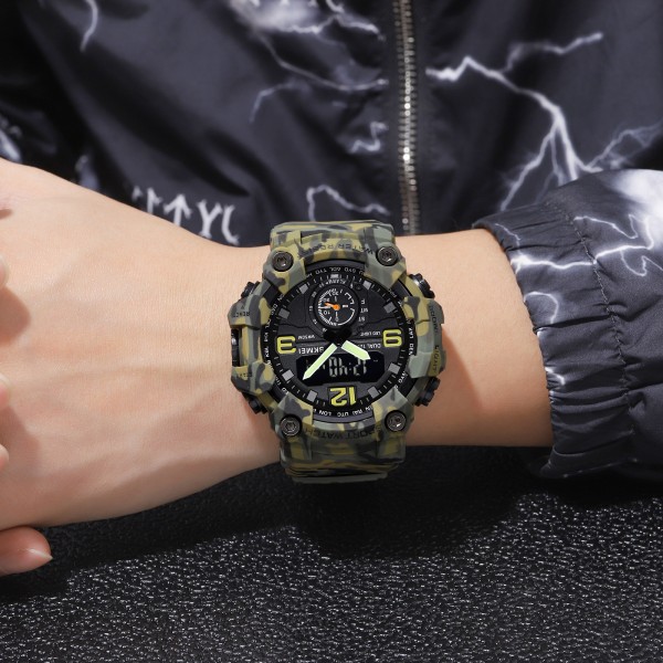 Годинник наручний Skmei 1965CMGN camo green.