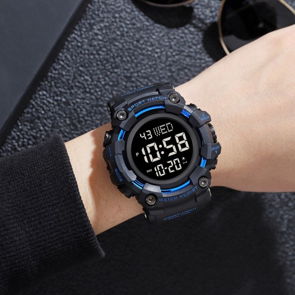 Годинник наручний Skmei 1968BU Black-Blue