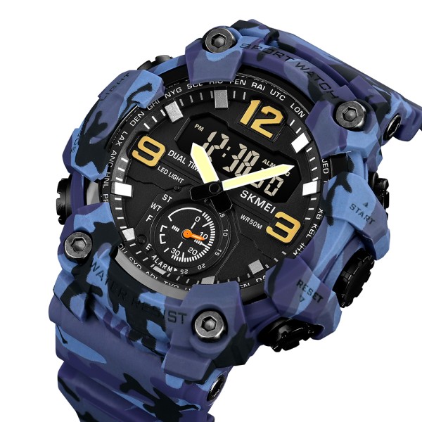 Годинник наручний Skmei 1965CMBU Camo Blue