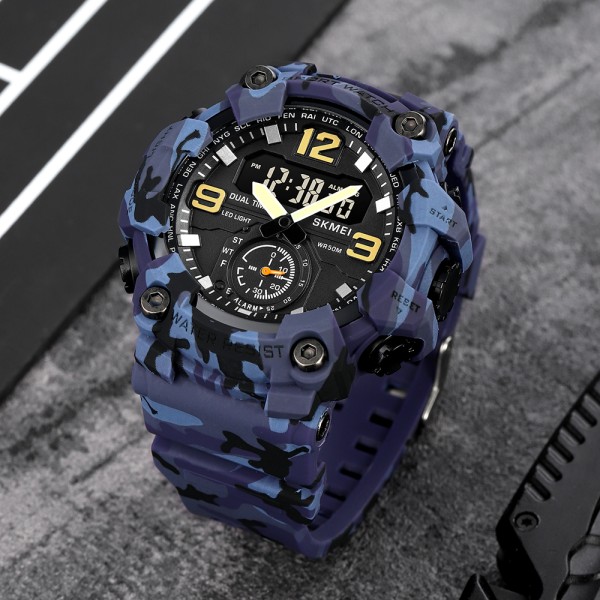 Годинник наручний Skmei 1965CMBU Camo Blue