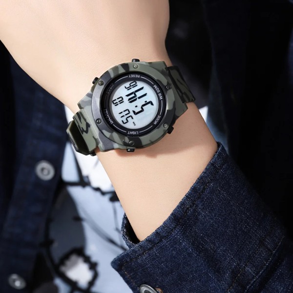 Годинник наручний Skmei 1772CMGNWT Camo Green-White