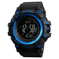 Годинник наручний Skmei 1358 Black-Blue Smart Watch Compass