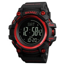 Годинник наручний Skmei 1356RD Black-Red + Compass