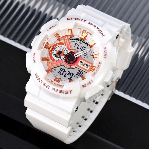 Годинник наручний Skmei 1834WT White-Gold
