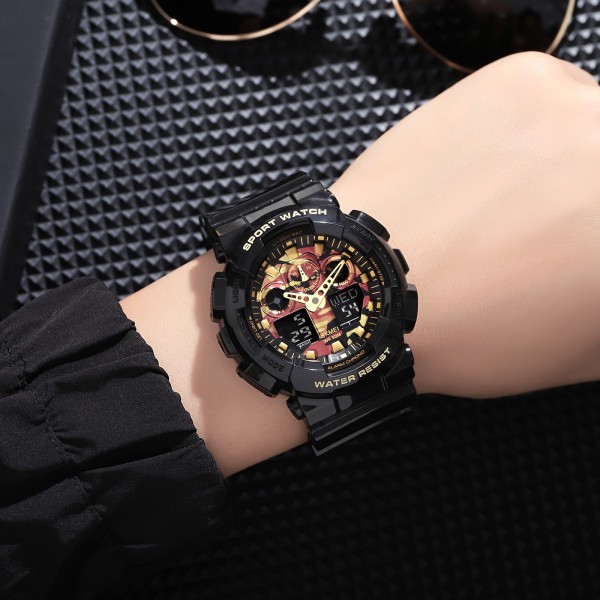 Годинник наручний Skmei 1832CMBKGD Black-Gold Camo