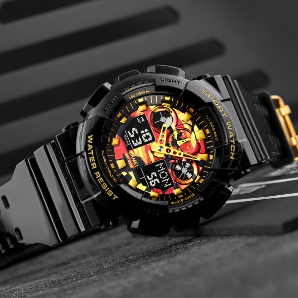 Годинник наручний Skmei 1832CMBKGD Black-Gold Camo