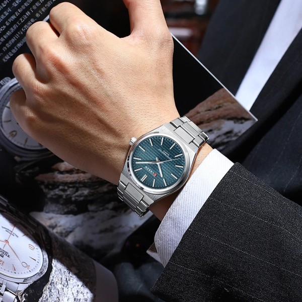 Годинник наручний Curren 8439 Silver-Blue