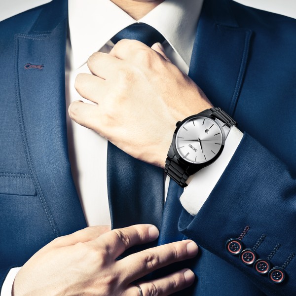 Годинник наручний Skmei 9140BKSI Black-Silver