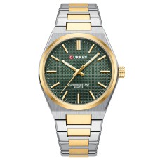 Годинник наручний Curren 8439 Silver-Gold-Green