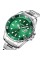 Годинник наручний Skmei 1779SIGN Silver-Green STOPPED