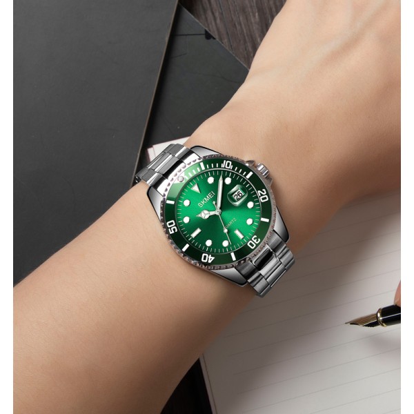 Годинник наручний Skmei 1779SIGN Silver-Green STOPPED