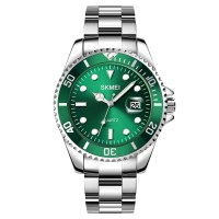 Годинник наручний Skmei 1779SIGN Silver-Green STOPPED