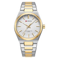 Годинник наручний Curren 8439 Silver-Gold-White