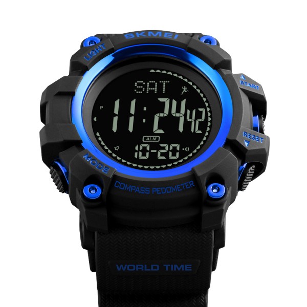 Годинник наручний Skmei 1356BU Black-Blue Compass