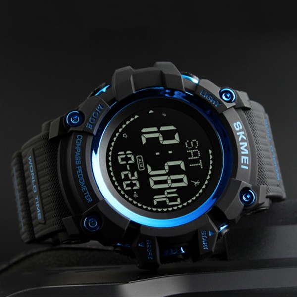 Годинник наручний Skmei 1356BU Black-Blue Compass