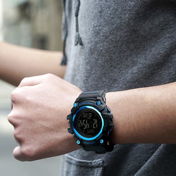 Годинник наручний Skmei 1356BU Black-Blue Compass