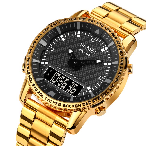 Годинник наручний Skmei 1898GDBK Gold-Black