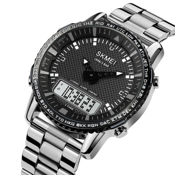 Годинник наручний Skmei 1898SIWT Silver-White