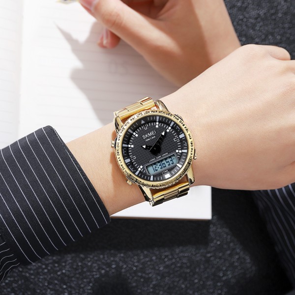 Годинник наручний Skmei 1898GDWT Gold-White