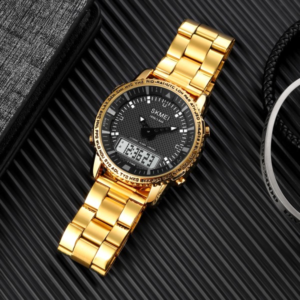 Годинник наручний Skmei 1898GDWT Gold-White