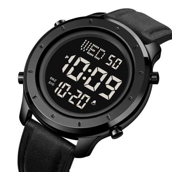 Годинник наручний Skmei 1864LBKBK Black-Black Leather