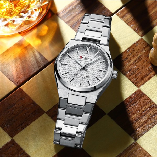 Годинник наручний Curren 8439 Silver-White
