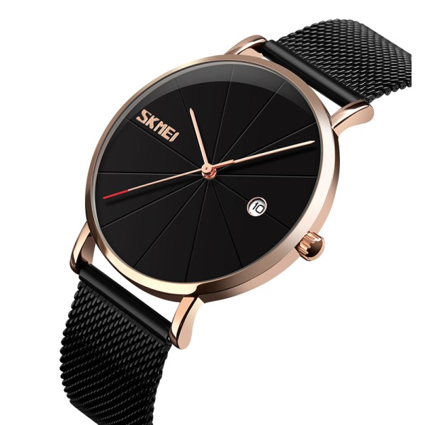 Годинник наручний Skmei 9183RGBK Black-Rose Gold
