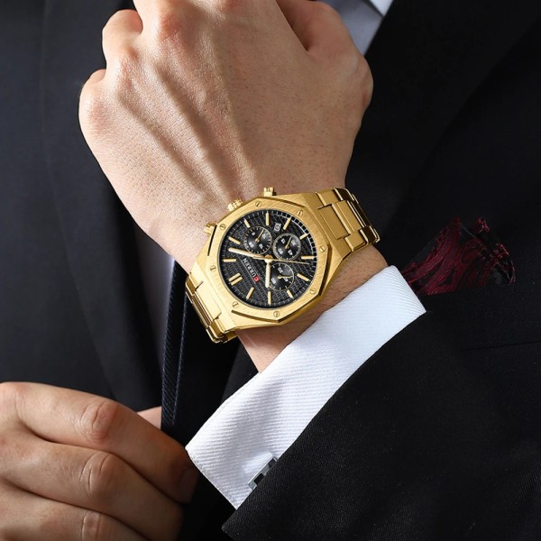Curren 8440 Gold-Black