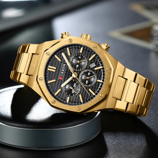 Curren 8440 Gold-Black