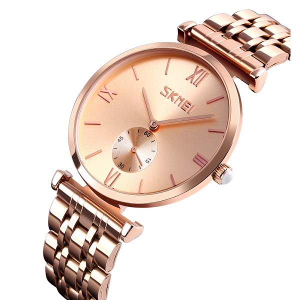 Годинник наручний Skmei 9198RGRG-S Rose Gold - Rose Gold Lady