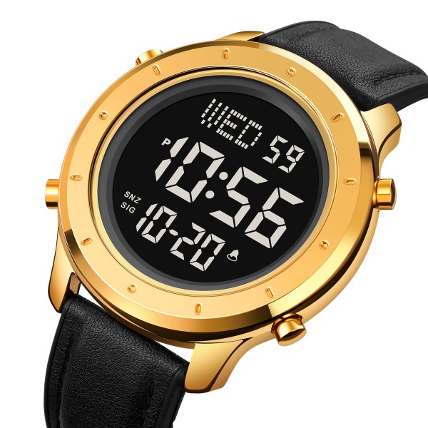 Годинник наручний Skmei 1864LGDBK Gold-Black Leather