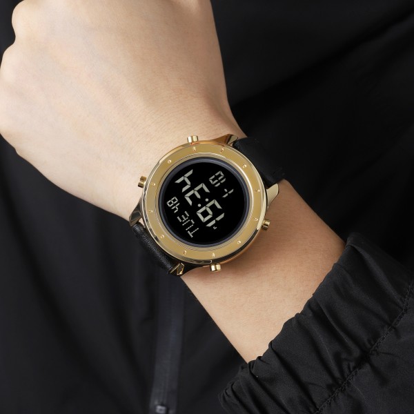 Годинник наручний Skmei 1864LGDBK Gold-Black Leather