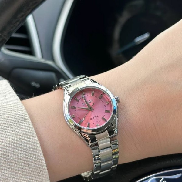 Годинник наручний Skmei 1620SIPK Silver-Pink