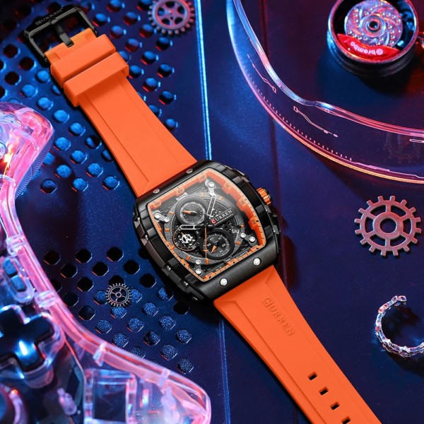 Curren 8442 Black-Orange
