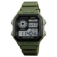 Годинник наручний Skmei 1299AG Army Green.