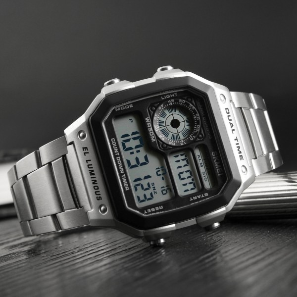 Годинник наручний Skmei 1335SI Silver