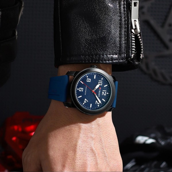 Годинник наручний Curren 8454 Black-Blue
