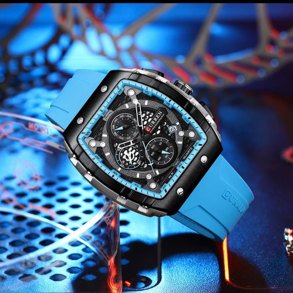 Годинник наручний Curren 8442 Light-Blue